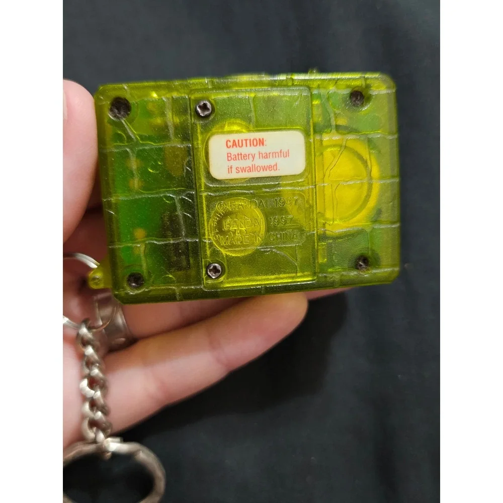 Vintage 1997 Bandai Digimon Virtual Pet Translucent Neon Green Digital Monster